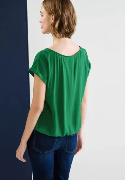 Bluse Mit Elastiksaum