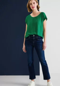 Bluse Mit Elastiksaum