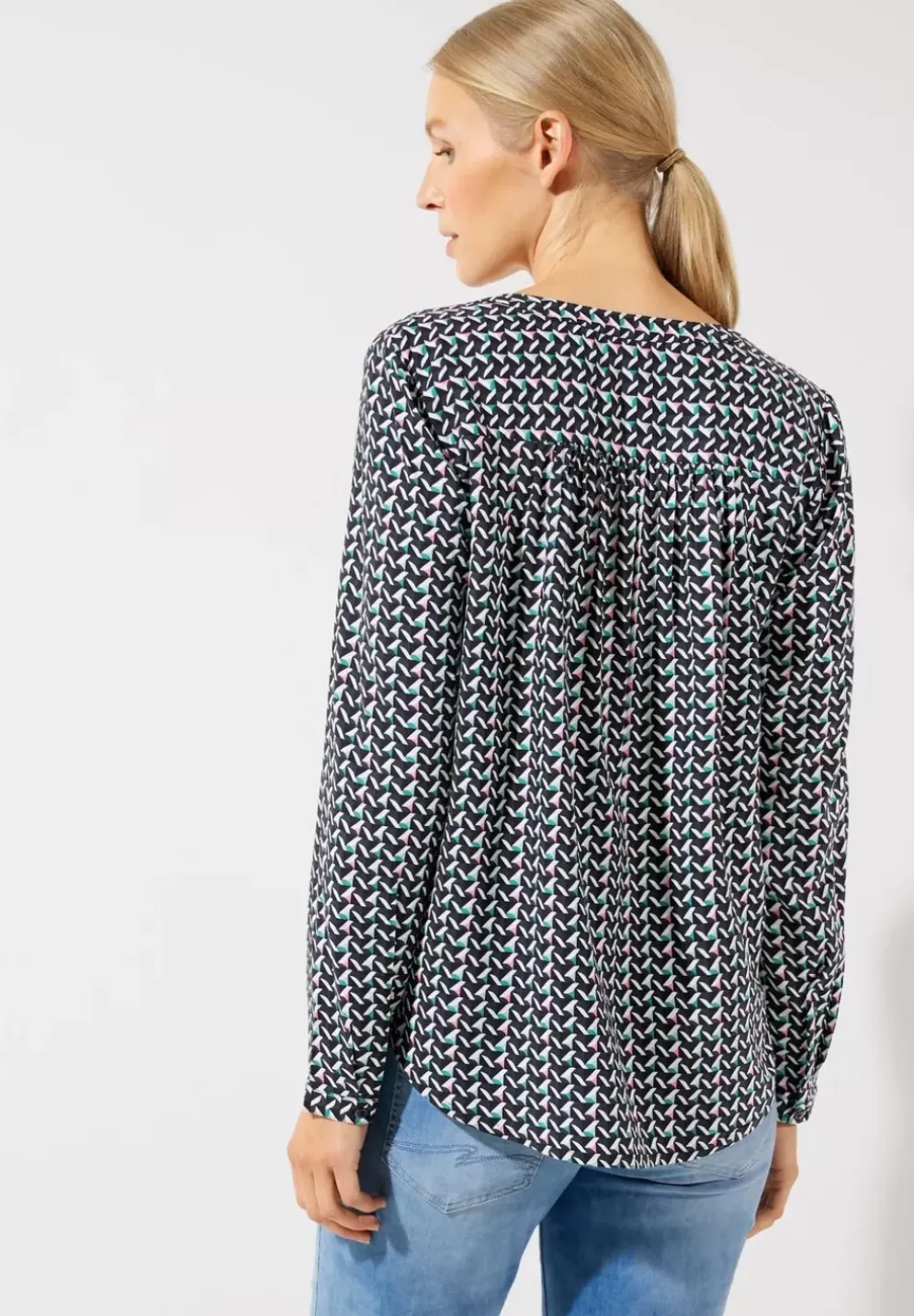 Bluse Mit Grafischem Muster