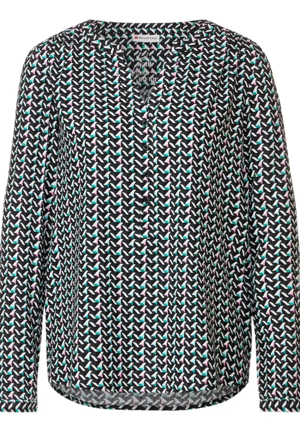 Bluse Mit Grafischem Muster