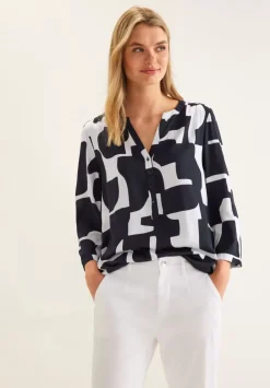 Bluse Mit Grafischem Print
