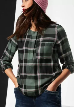 Bluse Mit Karomuster