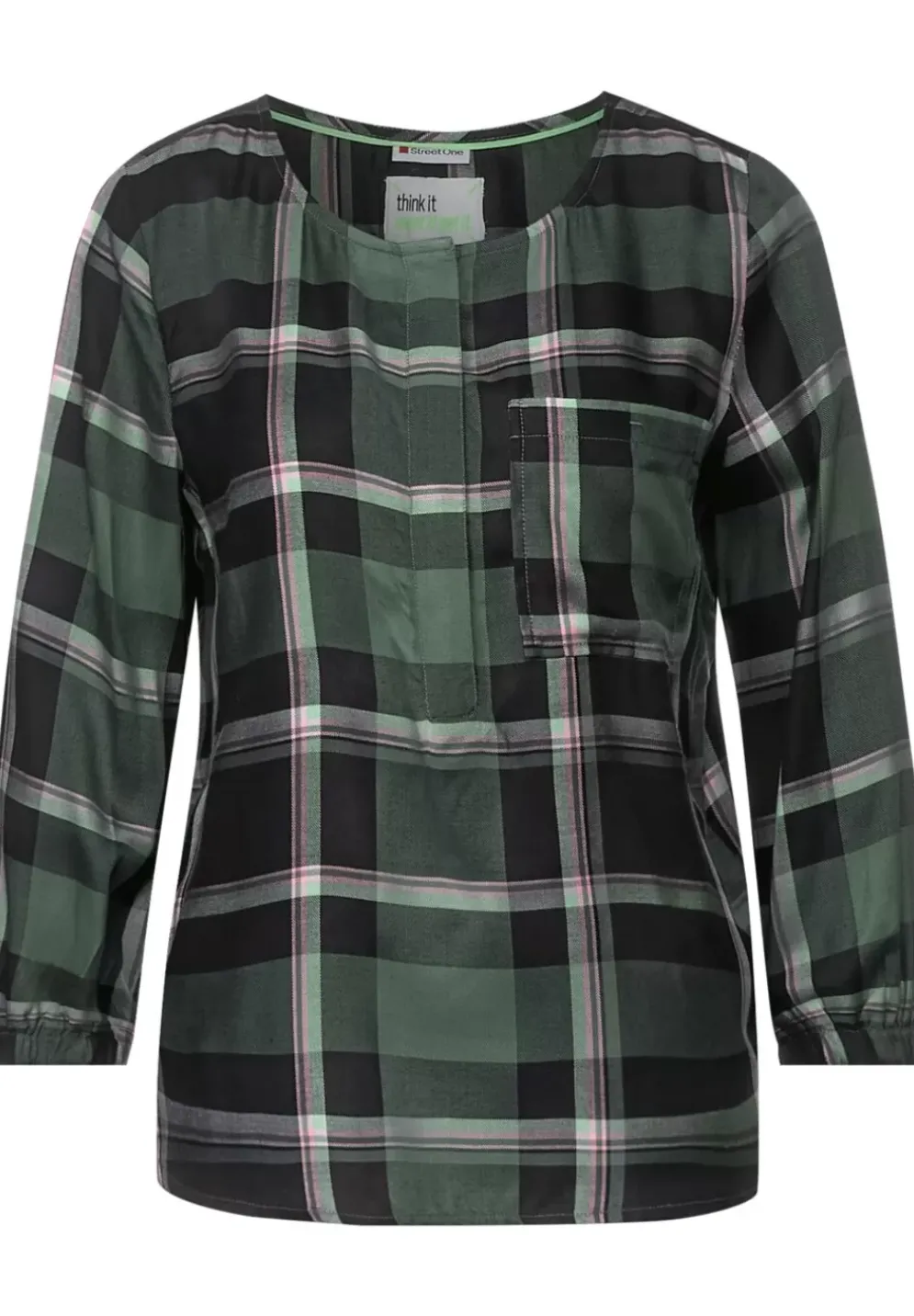 Bluse Mit Karomuster