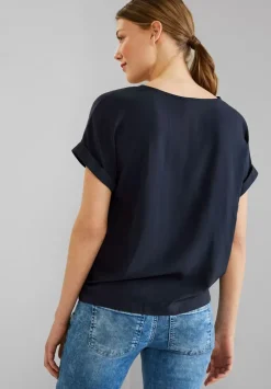 Bluse Mit Klappenkragen