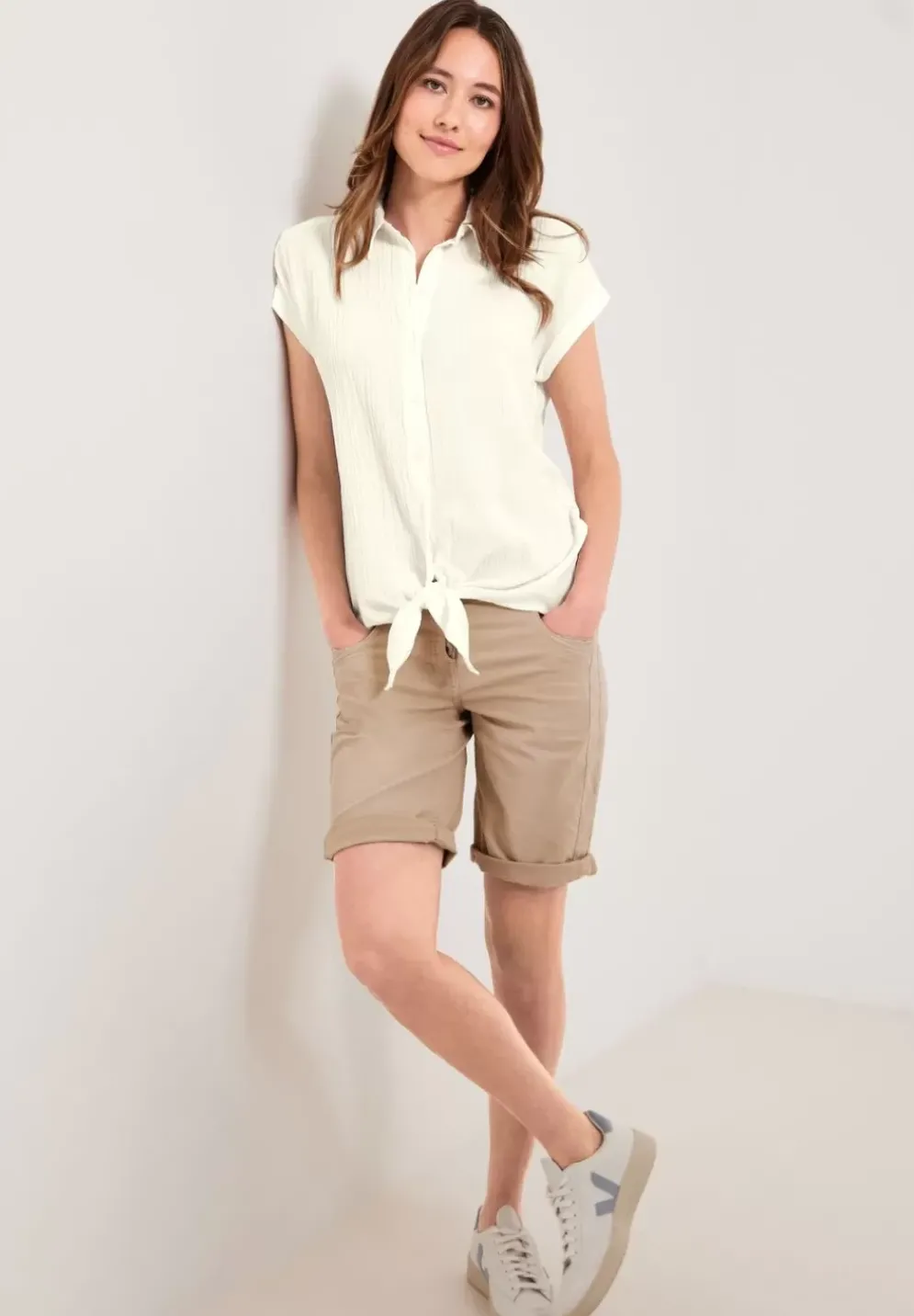 Bluse Mit Knotendetail