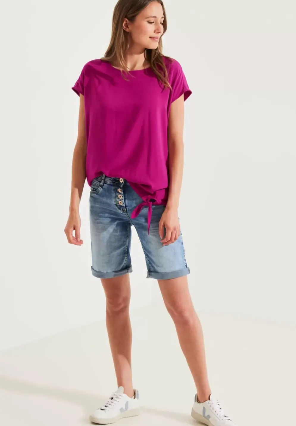 Bluse Mit Knotendetail