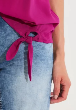 Bluse Mit Knotendetail