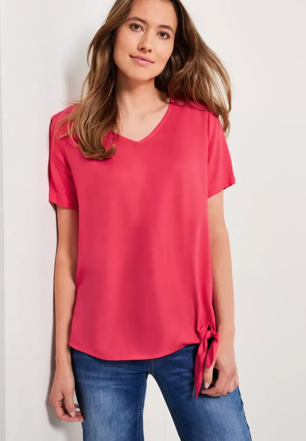 Bluse Mit Knotendetail