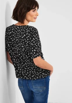 Bluse Mit Kurzer Knopfleiste