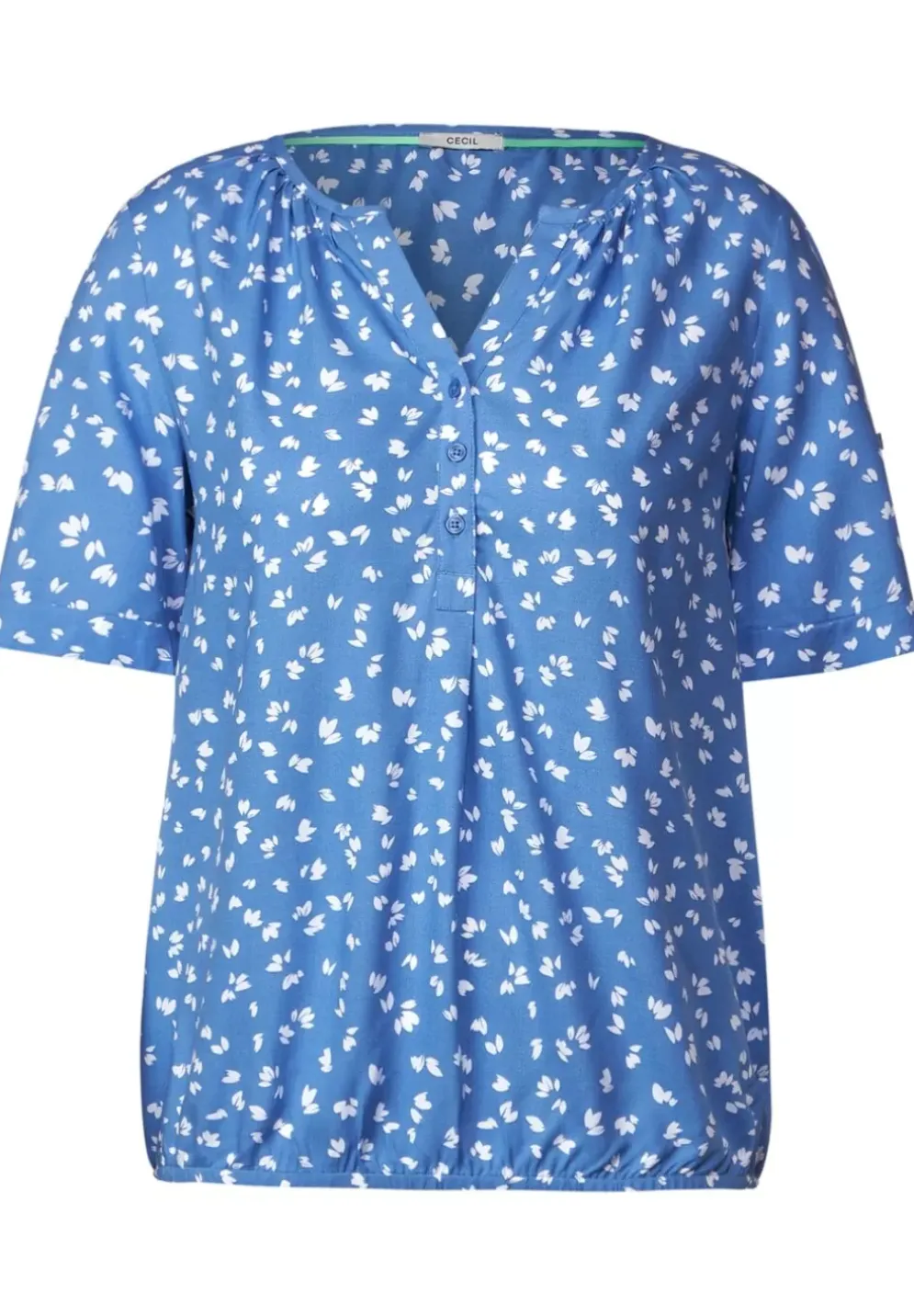 Bluse Mit Kurzer Knopfleiste