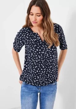 Bluse Mit Kurzer Knopfleiste