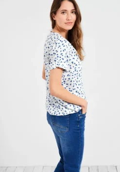 Bluse Mit Kurzer Knopfleiste