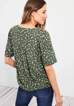 Bluse Mit Kurzer Knopfleiste