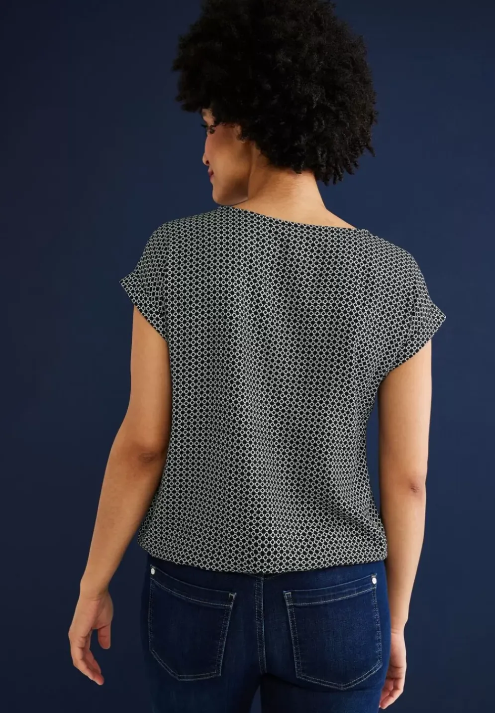 Bluse Mit Minimalmuster