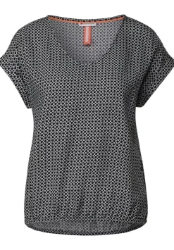 Bluse Mit Minimalmuster