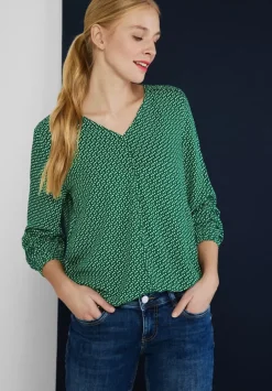 Bluse Mit Minimalmuster