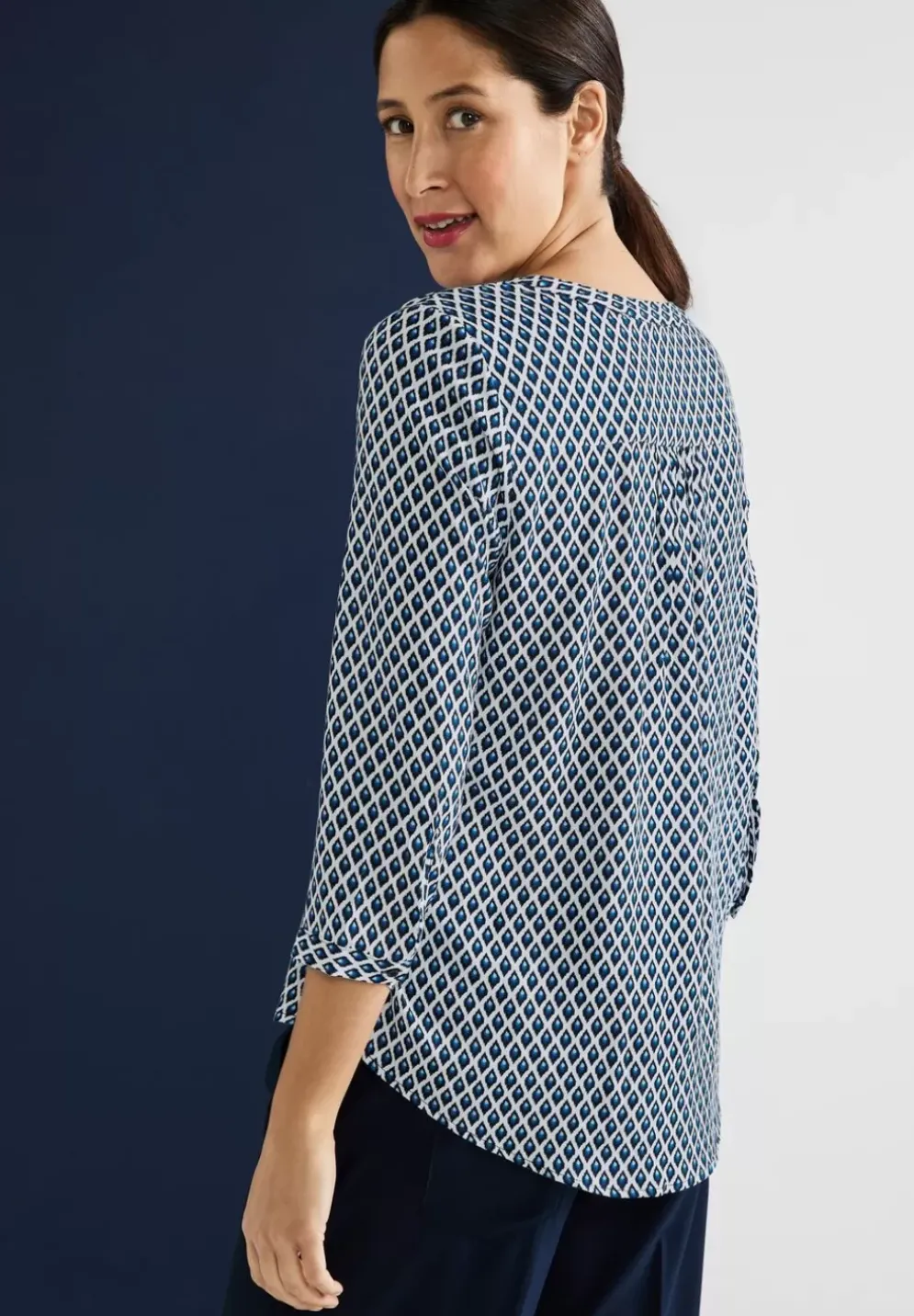 Bluse Mit Minimalmuster