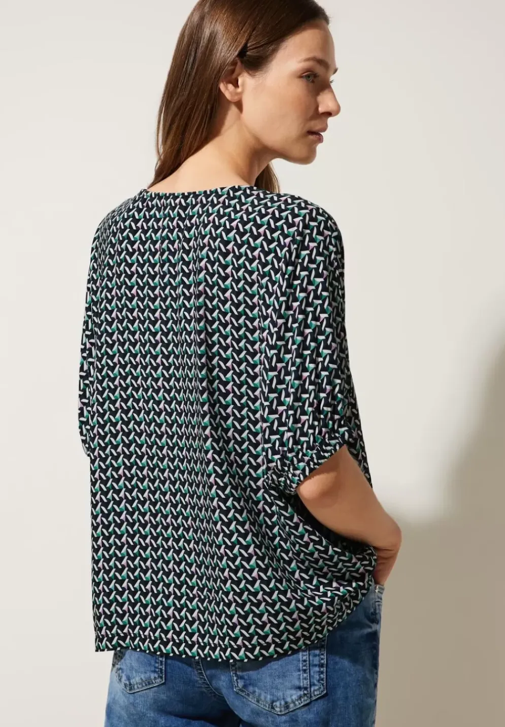 Bluse Mit Minimalmuster