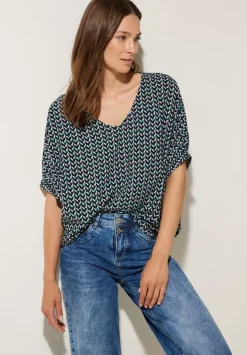 Bluse Mit Minimalmuster