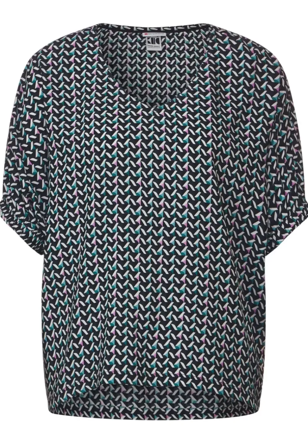Bluse Mit Minimalmuster