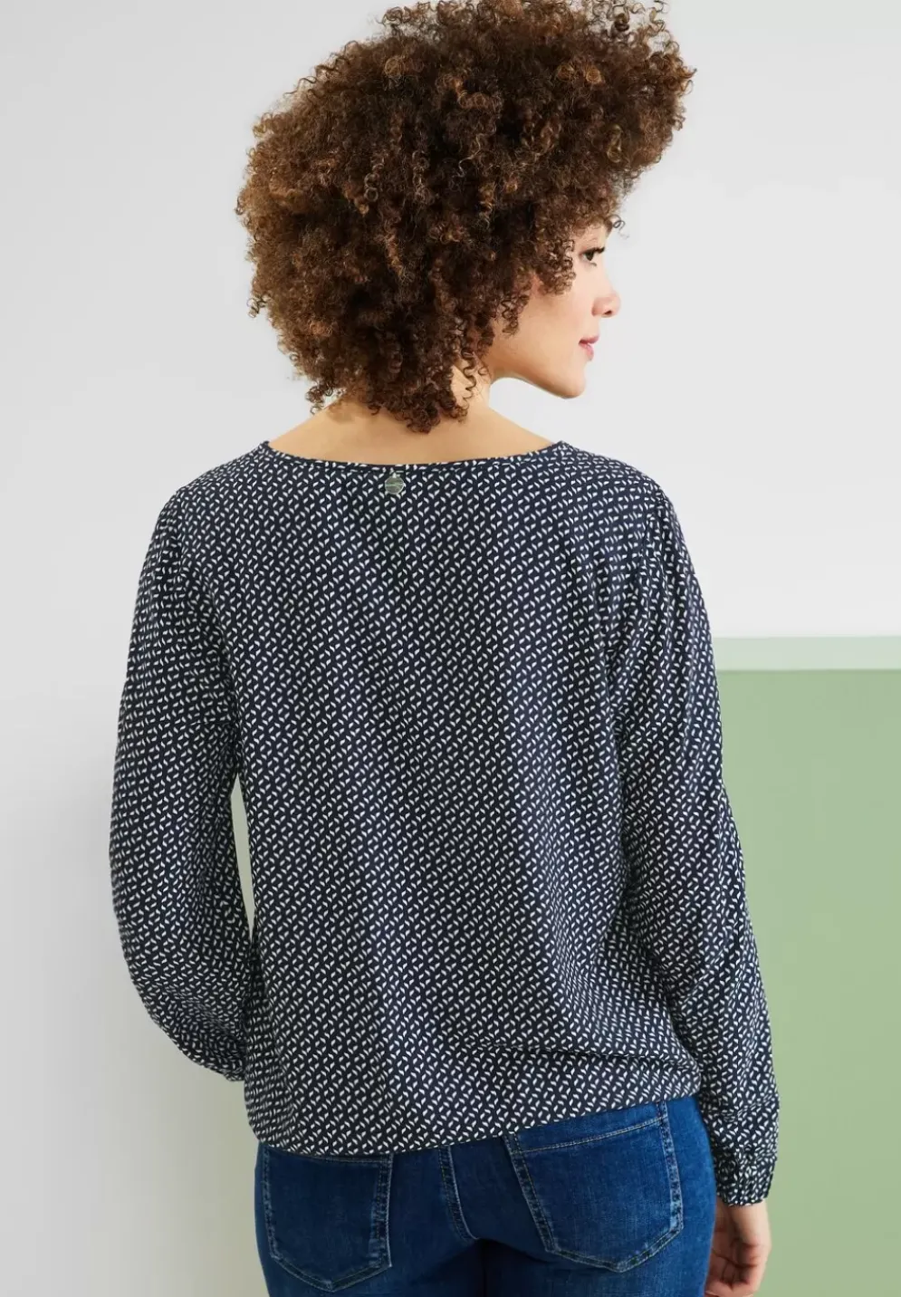Bluse Mit Minimalmuster