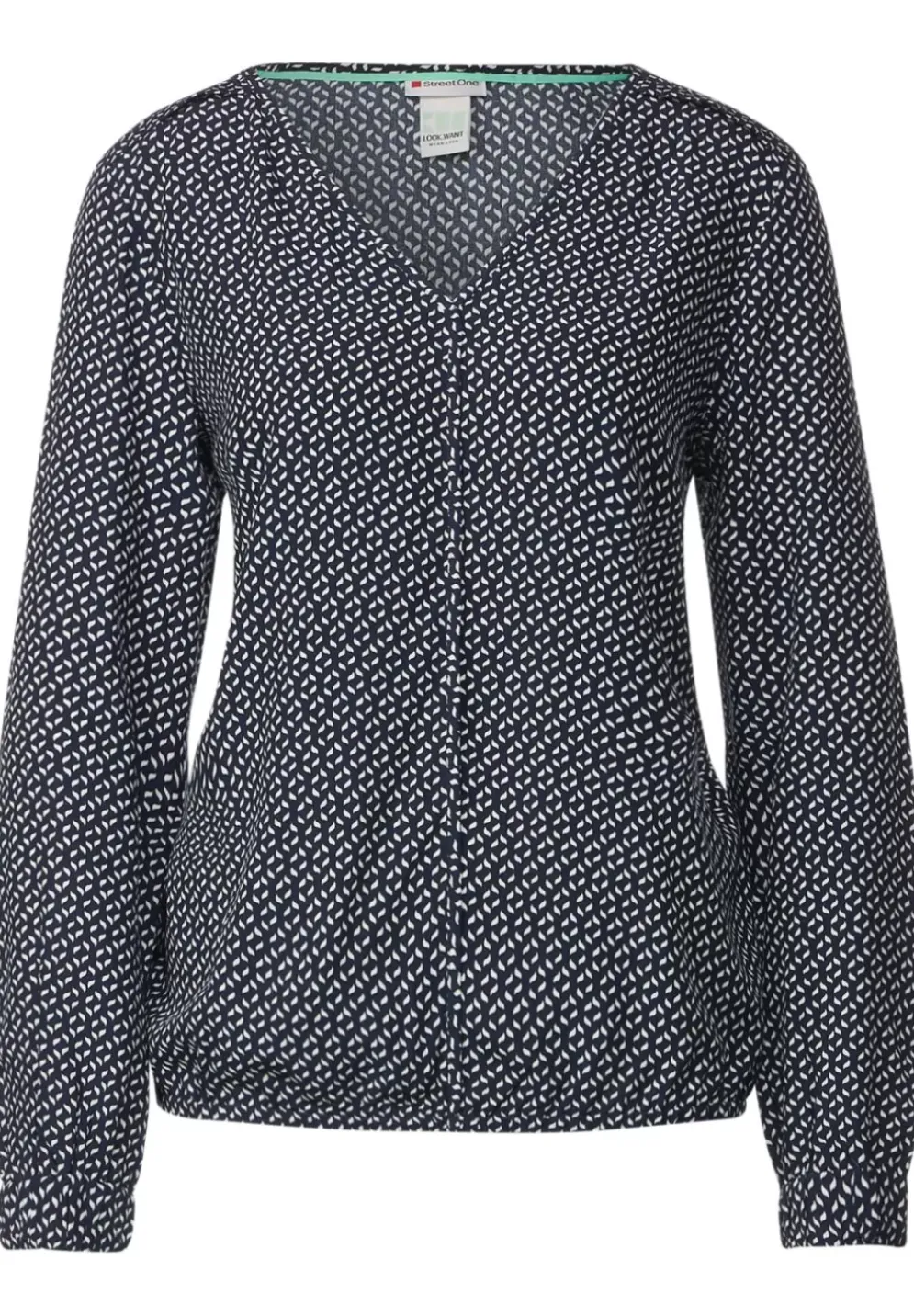 Bluse Mit Minimalmuster