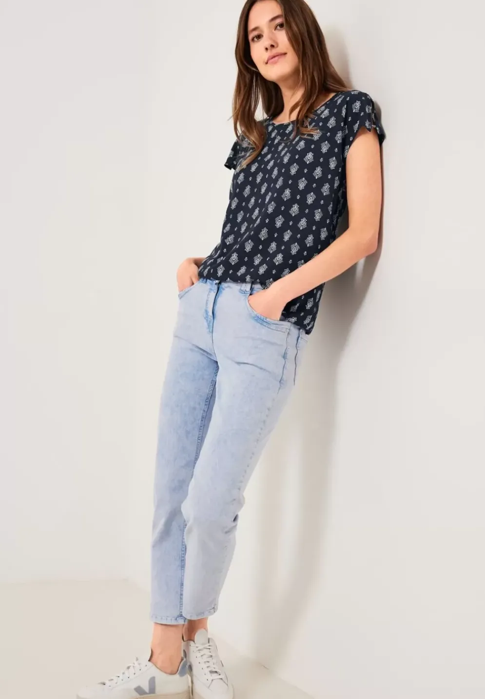 Bluse Mit Minimalprint