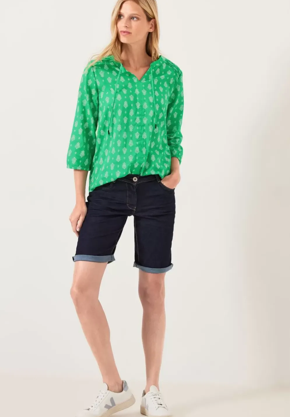 Bluse Mit Minimalprint