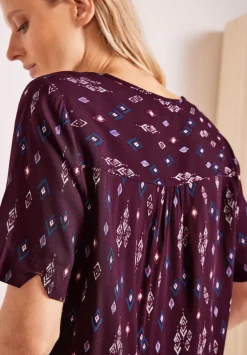 Bluse Mit Minimalprint