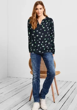 Bluse Mit Minimalprint