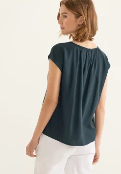 Bluse Mit Raffungen