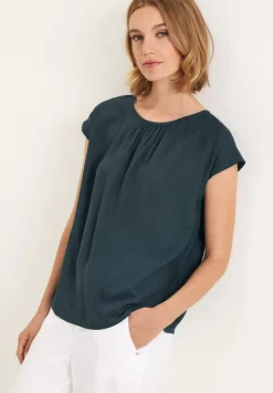 Bluse Mit Raffungen