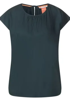 Bluse Mit Raffungen