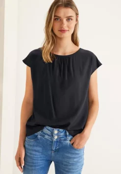 Bluse Mit Raffungen