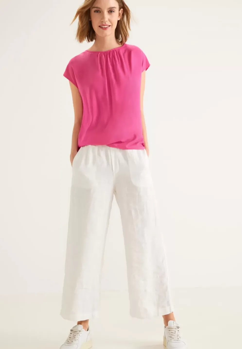 Bluse Mit Raffungen