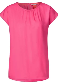 Bluse Mit Raffungen
