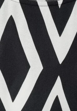 Bluse Mit Rhombus Print
