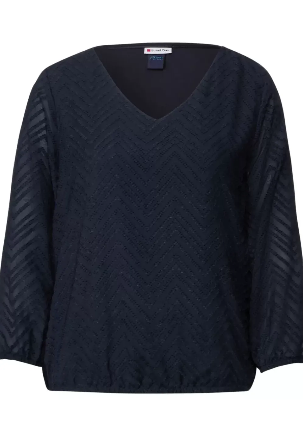 Bluse Mit Smokdetails