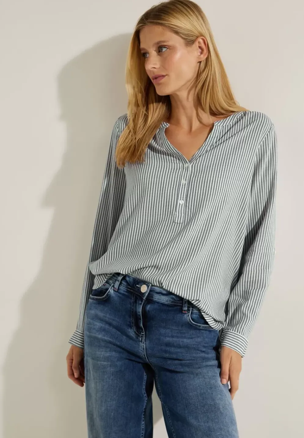 Bluse Mit Streifenmuster