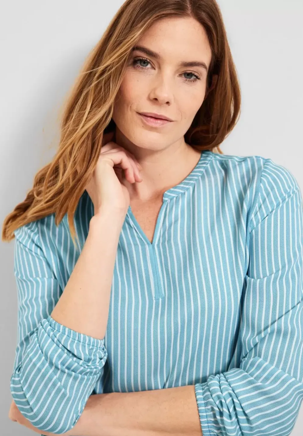 Bluse Mit Streifenmuster