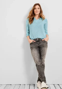 Bluse Mit Streifenmuster
