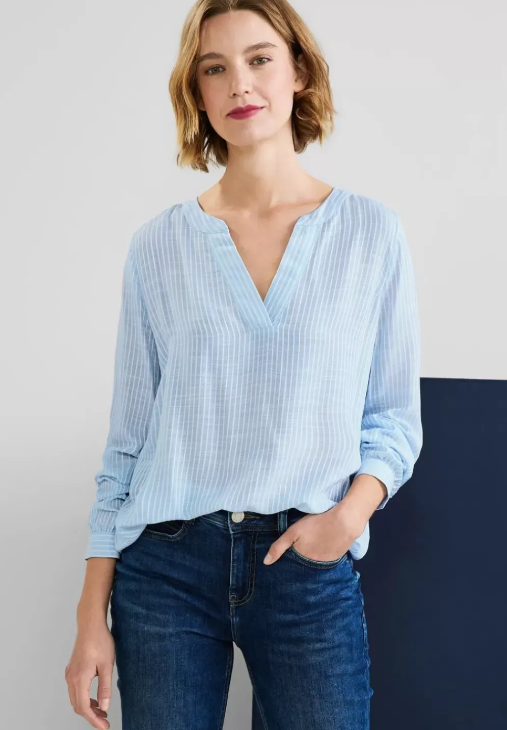 Bluse Mit Streifenmuster