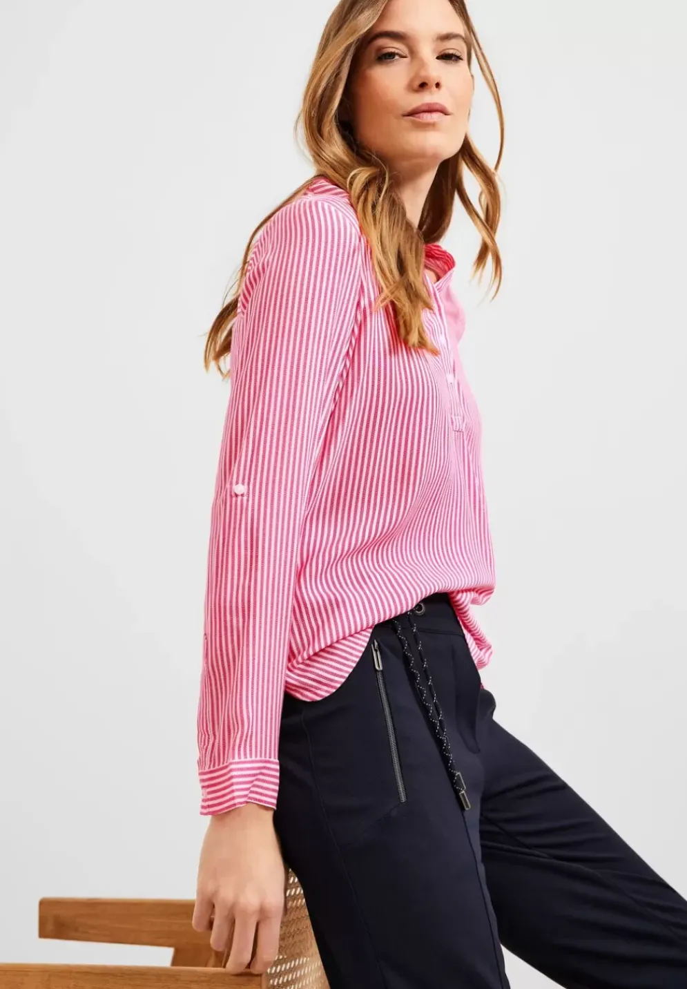 Bluse Mit Streifenmuster