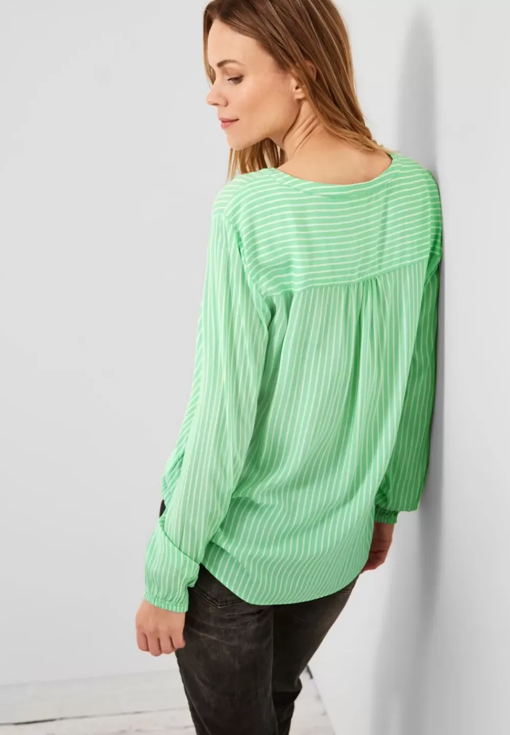 Bluse Mit Streifenmuster