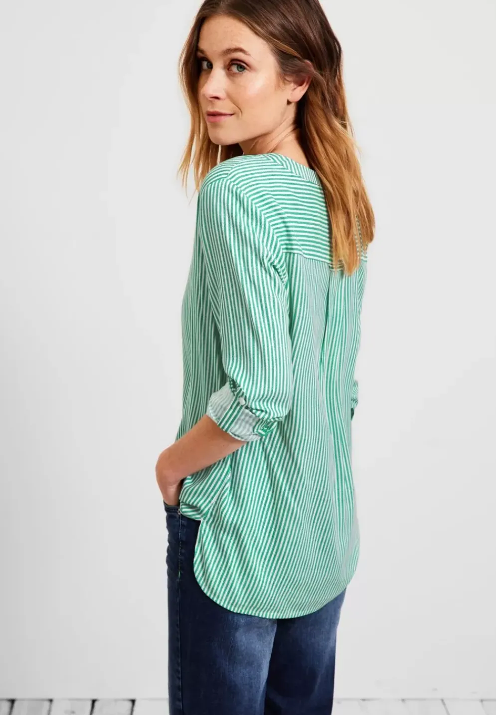 Bluse Mit Streifenmuster
