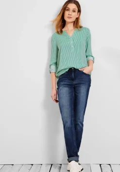 Bluse Mit Streifenmuster