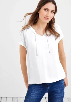 Bluse Mit Tunikabandchen