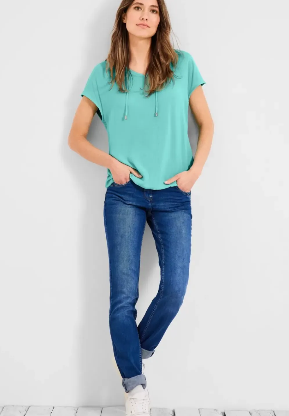Bluse Mit Tunikabandchen