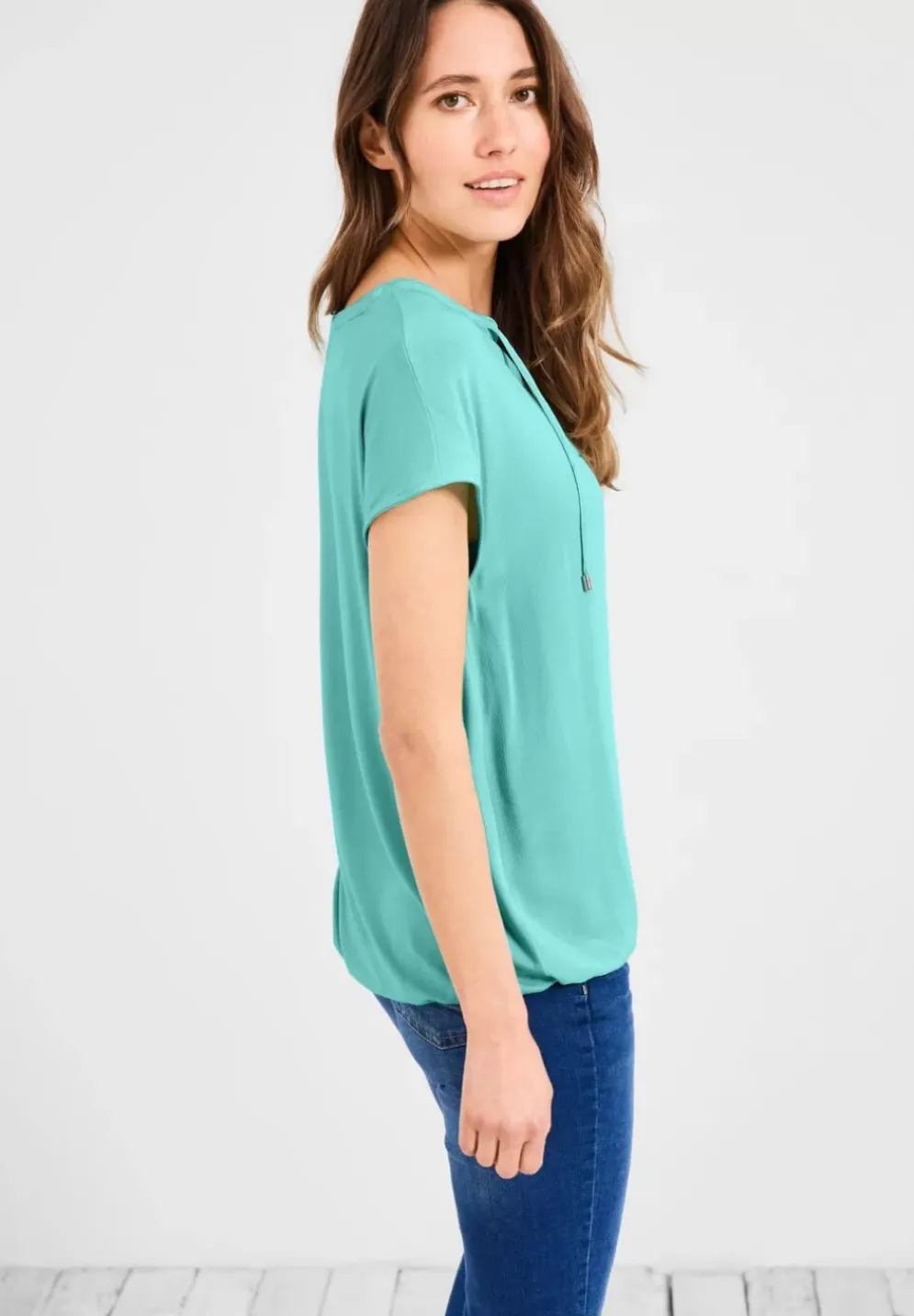 Bluse Mit Tunikabandchen
