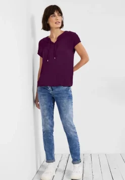 Bluse Mit Tunikabandchen